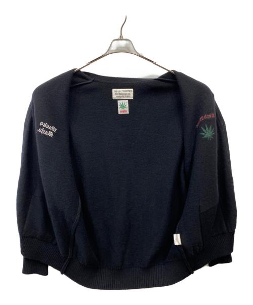 WACKO MARIA（ワコマリア）WACKO MARIA (ワコマリア) HIGH TIMES (ハイ タイムズ) 24SS ウールニットカーディガン ブラック サイズ:Mの古着・服飾アイテム