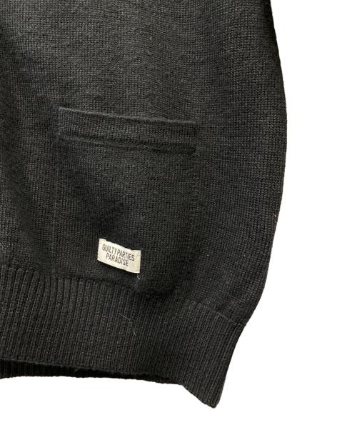 WACKO MARIA（ワコマリア）WACKO MARIA (ワコマリア) HIGH TIMES (ハイ タイムズ) 24SS ウールニットカーディガン ブラック サイズ:Mの古着・服飾アイテム