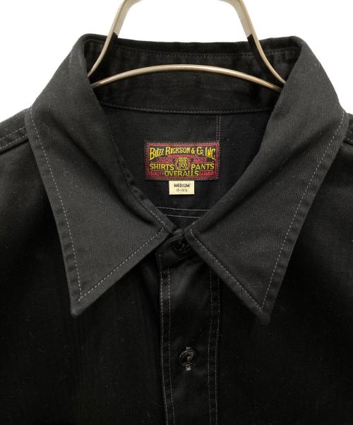 BUZZ RICKSON'S（バズリクソンズ）BUZZ RICKSON'S (バズリクソンズ) HERRINGBONE WORK SHIRT ブラック サイズ:Mの古着・服飾アイテム
