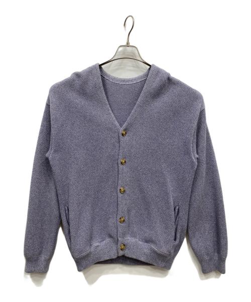 crepuscule（クレプスキュール）crepuscule (クレプスキュール) Moss Stitch V/N Cardigan パープル サイズ:1の古着・服飾アイテム