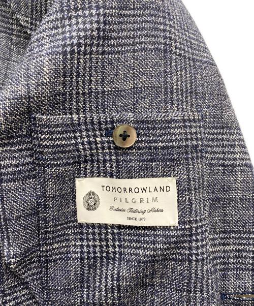 TOMORROW LAND（トゥモローランド）TOMORROW LAND (トゥモローランド) Pilgrim (ピルグリム) テーラードジャケット ネイビー サイズ:44の古着・服飾アイテム