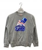 X-LARGEエクストララージ）の古着「クルーネックスウェット」｜グレー