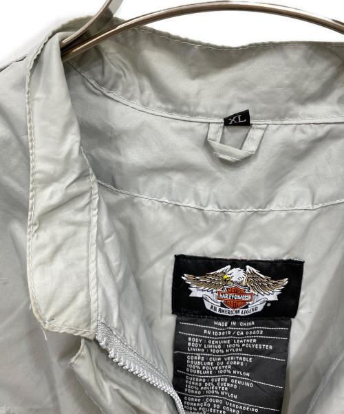 HARLEY-DAVIDSON（ハーレーダビッドソン）HARLEY-DAVIDSON (ハーレーダビッドソン) ナイロンジャケット グレー サイズ:XLの古着・服飾アイテム