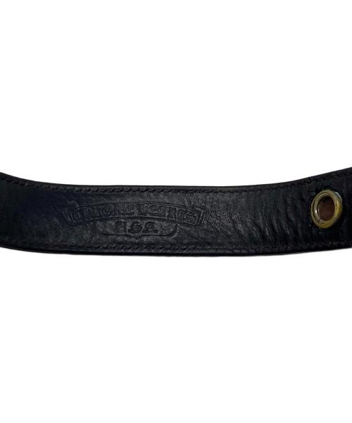 CHROME HEARTS（クロムハーツ）CHROME HEARTS (クロムハーツ) クロスボール 3ボタン ブレスレット ブラックの古着・服飾アイテム