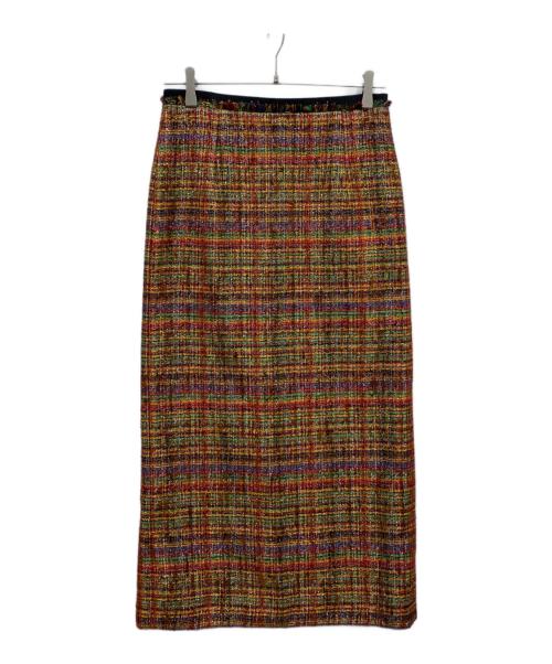 MACPHEE（マカフィー）MACPHEE (マカフィー) マルチスパーク Iラインスカート マルチカラー サイズ:36 未使用品の古着・服飾アイテム
