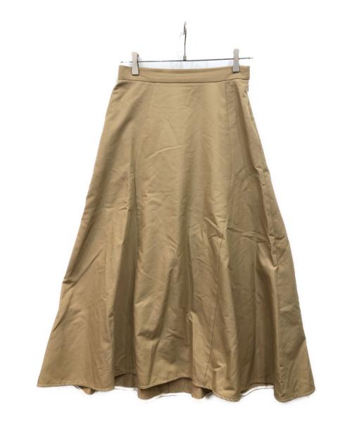 SHIPS（シップス）SHIPS (シップス) ダブルクロスボリュームスカート ベージュ サイズ:38の古着・服飾アイテム