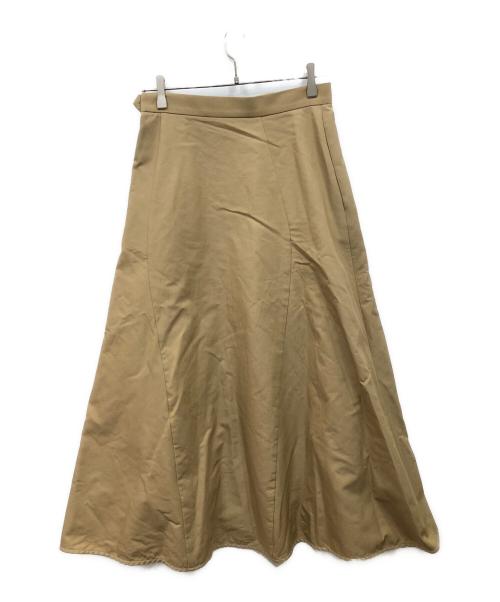 SHIPS（シップス）SHIPS (シップス) ダブルクロスボリュームスカート ベージュ サイズ:38の古着・服飾アイテム