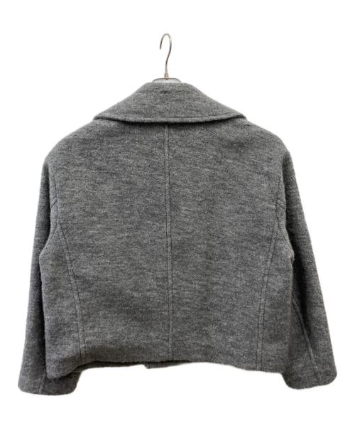 MACPHEE（マカフィー）MACPHEE (マカフィー) シープパイル ショートPコート グレー サイズ:36の古着・服飾アイテム