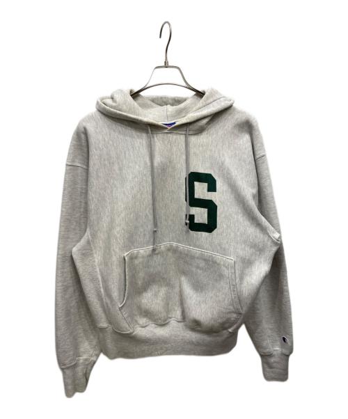 Champion REVERSE WEAVE（チャンピオン リバース ウィーブ）Champion REVERSE WEAVE (チャンピオン リバース ウィーブ) リバースウィーブパーカー グレー サイズ:Ｌの古着・服飾アイテム