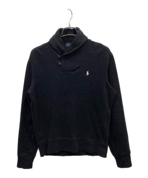 POLO RALPH LAUREN（ポロ・ラルフローレン）POLO RALPH LAUREN (ポロ・ラルフローレン) ショールカラースウェット ブラック サイズ:Sの古着・服飾アイテム