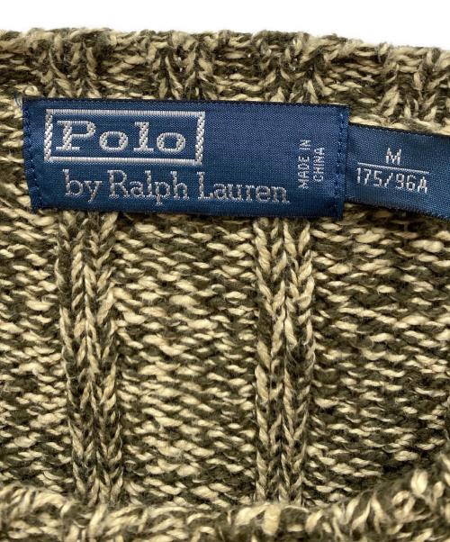 POLO RALPH LAUREN（ポロ・ラルフローレン）POLO RALPH LAUREN (ポロ・ラルフローレン) 厚手ニット カーキ サイズ:Mの古着・服飾アイテム