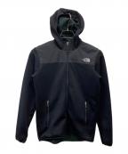 THE NORTH FACEザ ノース フェイス）の古着「Nylon Fleece Hoodie」｜ブラック