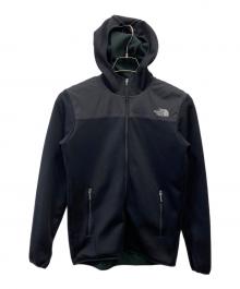 THE NORTH FACE（ザ ノース フェイス）の古着「Nylon Fleece Hoodie」｜ブラック