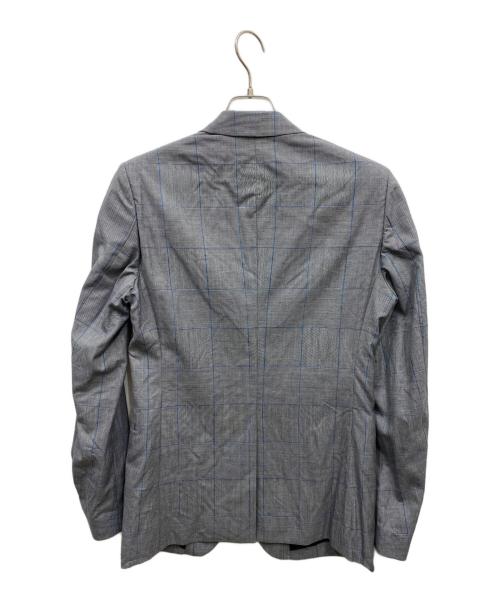YUKI HASHIMOTO（ユウキハシモト）YUKI HASHIMOTO (ユウキハシモト) 2Bチェック柄 ウールテーラードジャケット グレー サイズ:44の古着・服飾アイテム