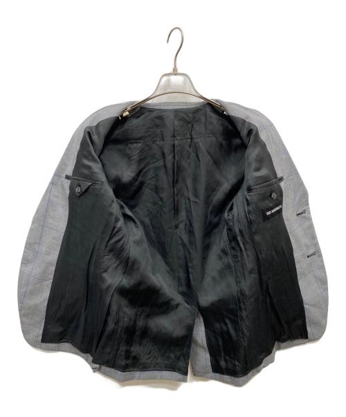 YUKI HASHIMOTO（ユウキハシモト）YUKI HASHIMOTO (ユウキハシモト) 2Bチェック柄 ウールテーラードジャケット グレー サイズ:44の古着・服飾アイテム