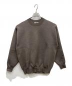 H BEAUTY&YOUTHエイチ ビューティー&ユース）の古着「ウールクルーネックニット」｜ブラウン