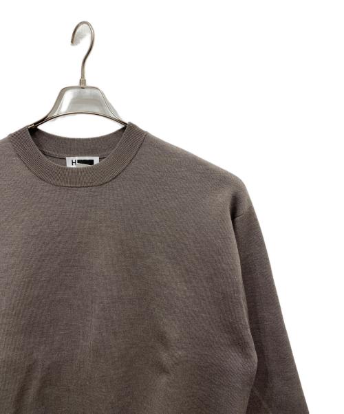 H BEAUTY&YOUTH（エイチ ビューティー&ユース）H BEAUTY&YOUTH (エイチ ビューティー&ユース) ウールクルーネックニット ブラウン サイズ:Mの古着・服飾アイテム