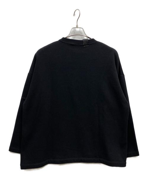N.HOOLYWOOD（エヌ ハリウッド）N.HOOLYWOOD (エヌ ハリウッド) LONG SLEEVE T-SHIRT ブラック サイズ:36の古着・服飾アイテム