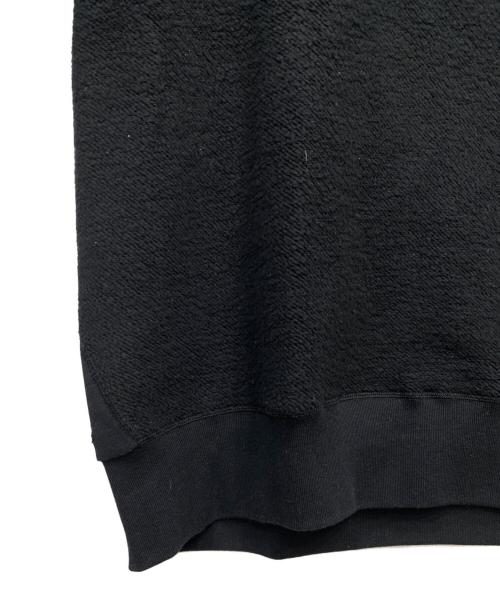 ESTNATION（エストネーション）ESTNATION (エストネーション) フレンチテリークルーネックスウェット ブラック サイズ:Lの古着・服飾アイテム