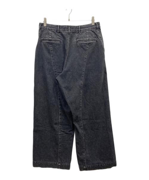 jieda（ジエダ）jieda (ジエダ) DRAPING  DENIMPANTS ブラック サイズ:2の古着・服飾アイテム