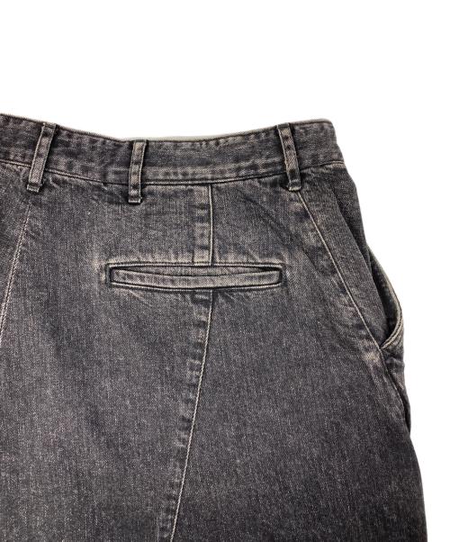 jieda（ジエダ）jieda (ジエダ) DRAPING  DENIMPANTS ブラック サイズ:2の古着・服飾アイテム