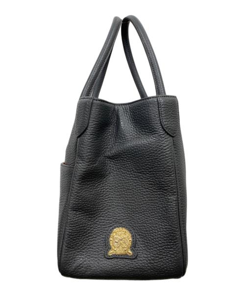 A.D.M.J.（エーディーエムジェイ）A.D.M.J. (エーディーエムジェイ) シュリングレザートート グレーの古着・服飾アイテム