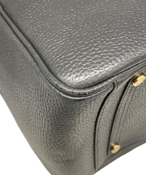 A.D.M.J.（エーディーエムジェイ）A.D.M.J. (エーディーエムジェイ) シュリングレザートート グレーの古着・服飾アイテム