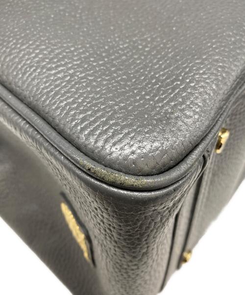 A.D.M.J.（エーディーエムジェイ）A.D.M.J. (エーディーエムジェイ) シュリングレザートート グレーの古着・服飾アイテム