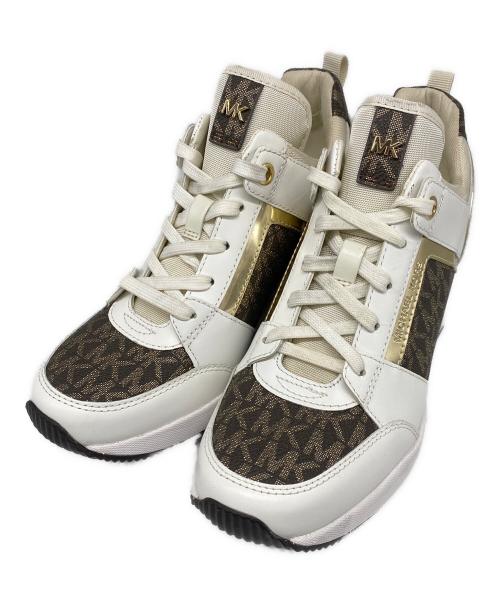MICHAEL KORS（マイケル・コース）MICHAEL KORS (マイケル・コース) スニーカー ホワイト×ブラウン サイズ:6Mの古着・服飾アイテム