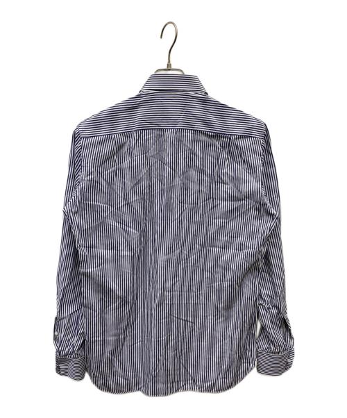 BORRELLI（ボレッリ）BORRELLI (ボレッリ) ストライプシャツ ブルー サイズ:38の古着・服飾アイテム