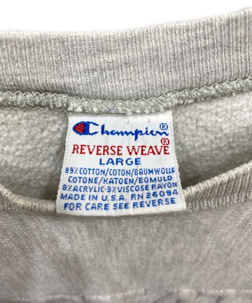 Champion REVERSE WEAVE（チャンピオン リバース ウィーブ）Champion REVERSE WEAVE (チャンピオン リバース ウィーブ) 90's クルーネックスウェット グレー サイズ:Lの古着・服飾アイテム