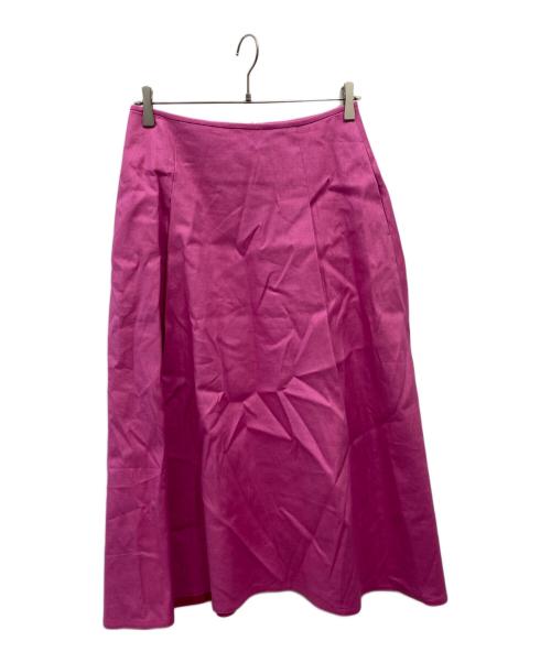UNITED ARROWS（ユナイテッドアローズ）UNITED ARROWS (ユナイテッドアローズ) リネン混スカート ピンク サイズ:40の古着・服飾アイテム