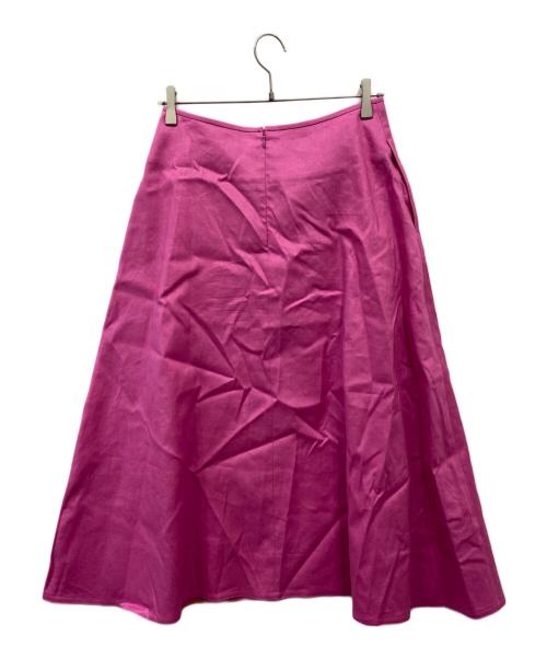 UNITED ARROWS（ユナイテッドアローズ）UNITED ARROWS (ユナイテッドアローズ) リネン混スカート ピンク サイズ:40の古着・服飾アイテム