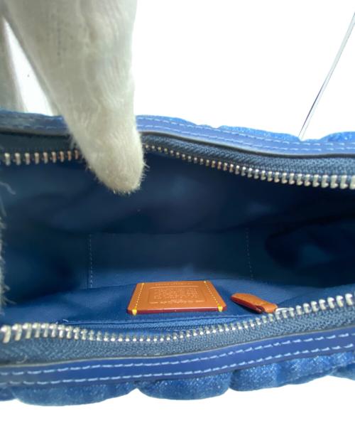 COACH（コーチ）COACH (コーチ) カルメン ミニ クロスボディ バッグ・キルティング ブルーの古着・服飾アイテム