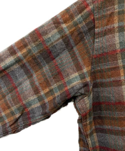 PENDLETON（ペンドルトン）PENDLETON (ペンドルトン) 70's フランネルチェックシャツ ブラウン サイズ:Ｍの古着・服飾アイテム