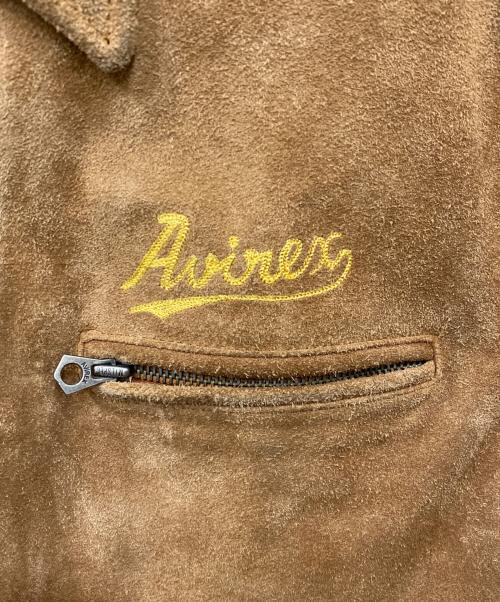 AVIREX LTD（アヴィレックス）AVIREX LTD (アヴィレックス) スウェードレザージャケット ブラウン サイズ:Mの古着・服飾アイテム
