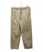 AURALEEオーラリー）の古着「SELVEDGE WEATHER CLOTH EASY PANTS」｜ブラウン