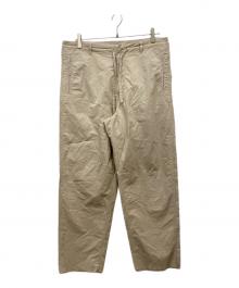 AURALEE（オーラリー）の古着「SELVEDGE WEATHER CLOTH EASY PANTS」｜ブラウン