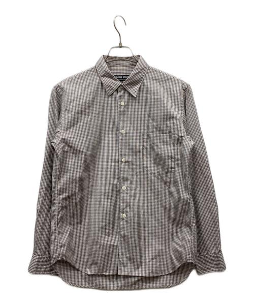 COMME des GARCONS HOMME DEUX（コムデギャルソン オム ドゥ）COMME des GARCONS HOMME DEUX (コムデギャルソン オム ドゥ) 襟コーデュロイチェックシャツ ブラウン サイズ:XSの古着・服飾アイテム