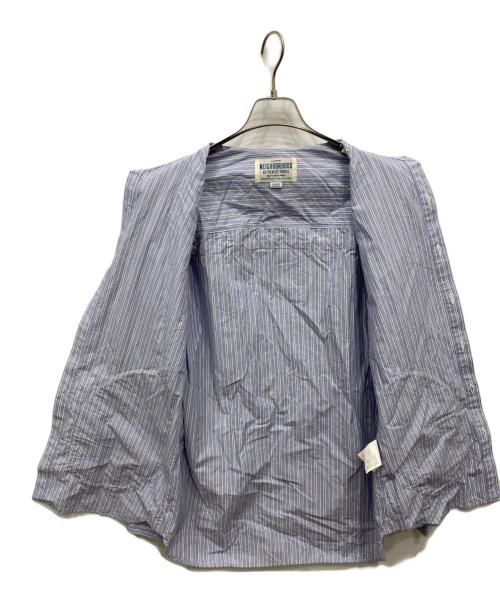 NEIGHBORHOOD（ネイバーフッド）NEIGHBORHOOD (ネイバーフッド) ストライプシャツ ブルー サイズ:Lの古着・服飾アイテム