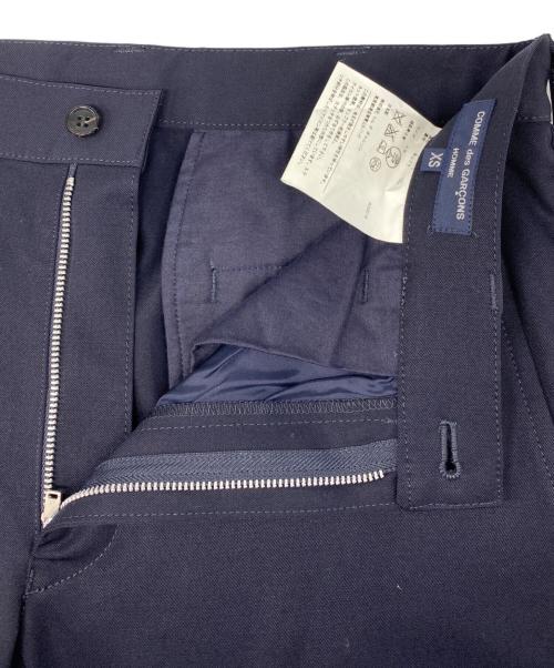 COMME des GARCONS HOMME（コムデギャルソン オム）COMME des GARCONS HOMME (コムデギャルソン オム) ウール ストレートパンツ ネイビー サイズ:XSの古着・服飾アイテム