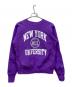 Champion REVERSE WEAVE（チャンピオン リバース ウィーブ）の古着「プリントクルーネックスウェット」｜パープル