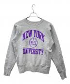 Champion REVERSE WEAVEチャンピオン リバース ウィーブ）の古着「プリントクルーネックスウェット」｜グレー
