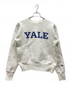 Champion REVERSE WEAVEチャンピオン リバース ウィーブ）の古着「プリントクルーネックスウェット」｜ホワイト