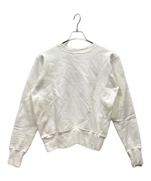 Champion REVERSE WEAVE（チャンピオン リバース ウィーブ）Champion REVERSE WEAVE (チャンピオン リバース ウィーブ) プリントクルーネックスウェット ホワイト サイズ:Mの古着・服飾アイテム