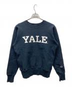 Champion REVERSE WEAVEチャンピオン リバース ウィーブ）の古着「プリントクルーネックスウェット」｜ネイビー