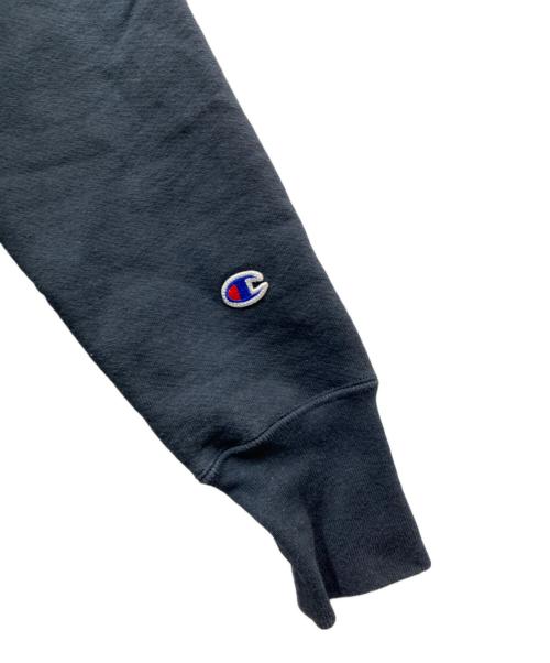 Champion REVERSE WEAVE（チャンピオン リバース ウィーブ）Champion REVERSE WEAVE (チャンピオン リバース ウィーブ) プリントクルーネックスウェット ネイビー サイズ:Mの古着・服飾アイテム