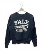 Champion REVERSE WEAVEチャンピオン リバース ウィーブ）の古着「プリントクルーネックスウェット」｜ネイビー