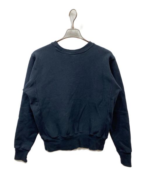 Champion REVERSE WEAVE（チャンピオン リバース ウィーブ）Champion REVERSE WEAVE (チャンピオン リバース ウィーブ) プリントクルーネックスウェット ネイビー サイズ:Mの古着・服飾アイテム