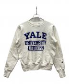 Champion REVERSE WEAVEチャンピオン リバース ウィーブ）の古着「プリントクルーネックスウェット」｜ホワイト